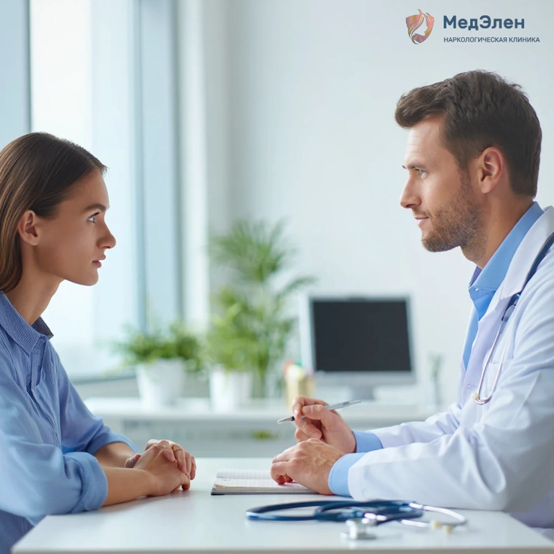 Врач проводит консультацию